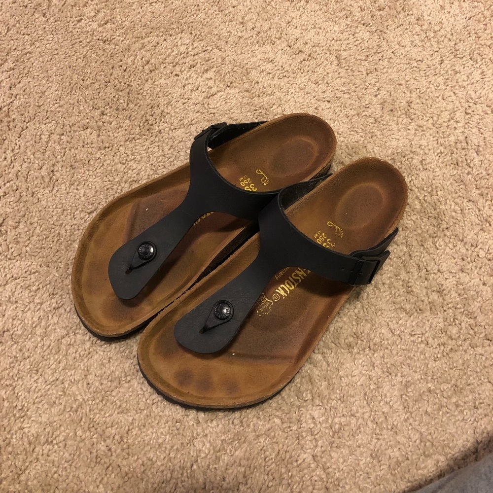 Black Birkenstock Gozeh Sandals Size 39